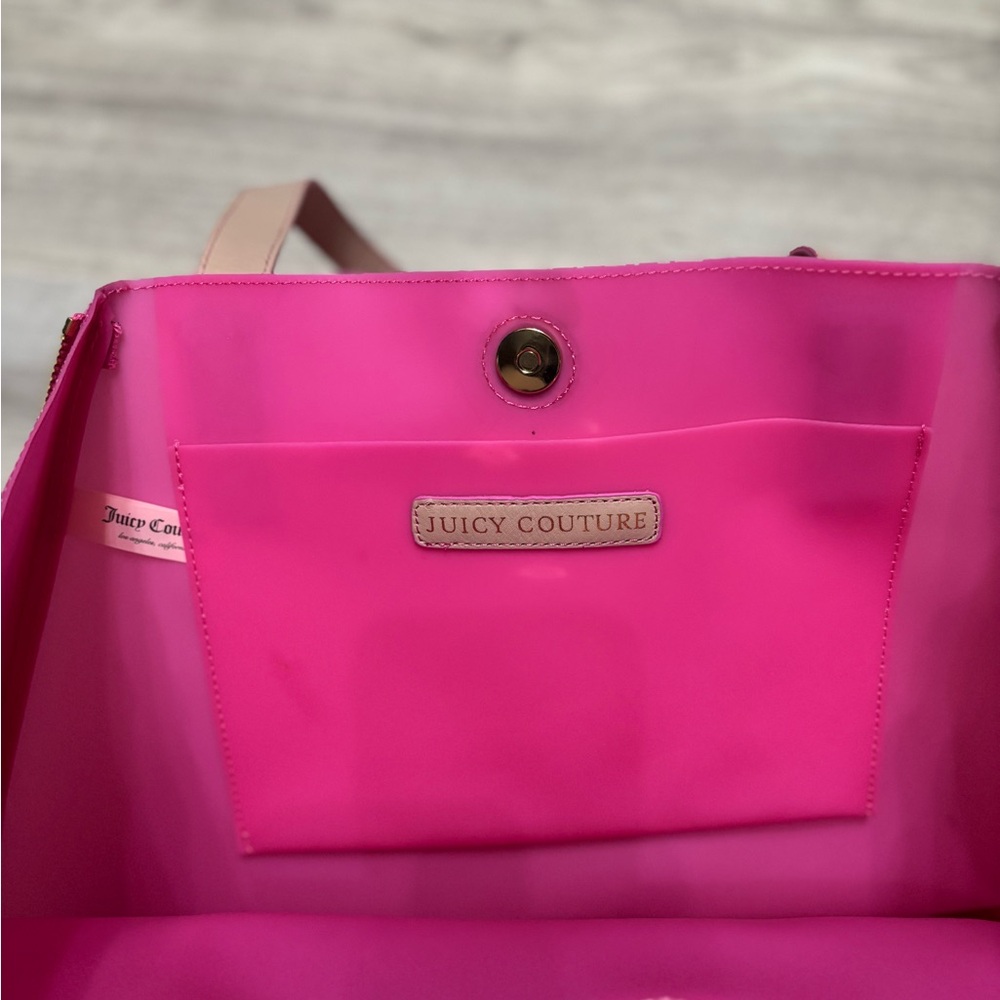 Juicy Couture Hot Pink and Beige Tote Bag - Picture 9 of 9